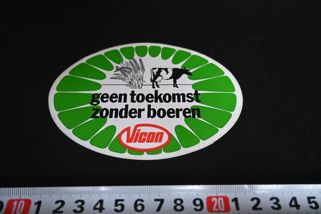 sticker VICON geen toekomst zonder boeren, Verzamelen, Stickers, Ophalen, Zo goed als nieuw