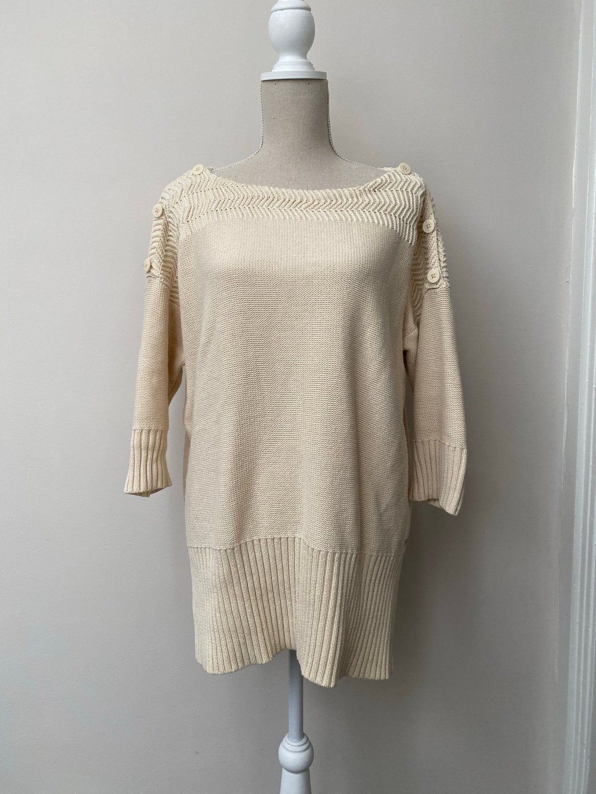 Ralph Lauren Denim & Supply Crèmekleurige Trui Maat L, Ophalen of Verzenden, Zo goed als nieuw, Maat 42/44 (L), Beige
