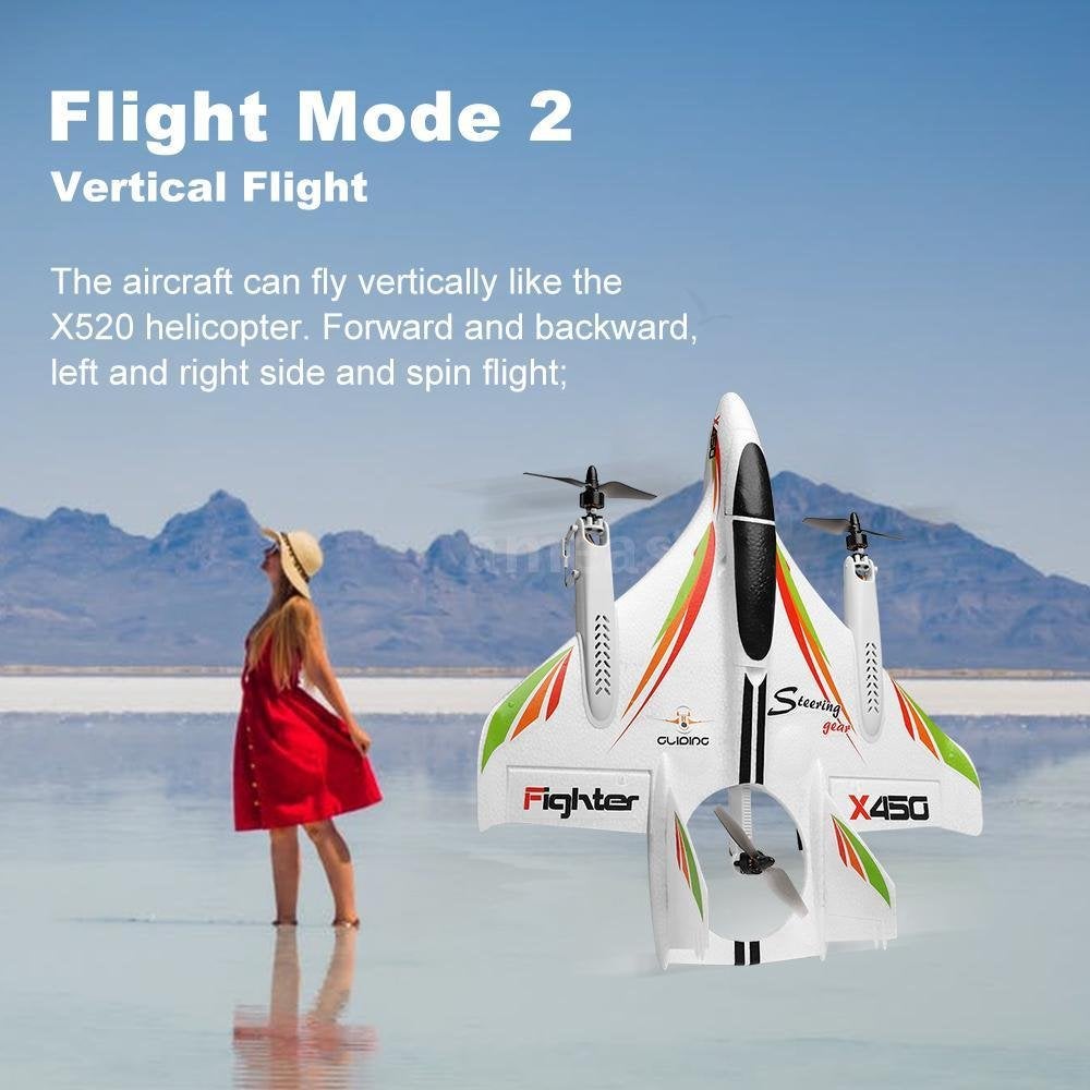 Snelle RC Vliegtuig Drone All-In-One VTOL RTF 6-C, Hobby en Vrije tijd, Modelbouw | Radiografisch | Helikopters en Quadcopters