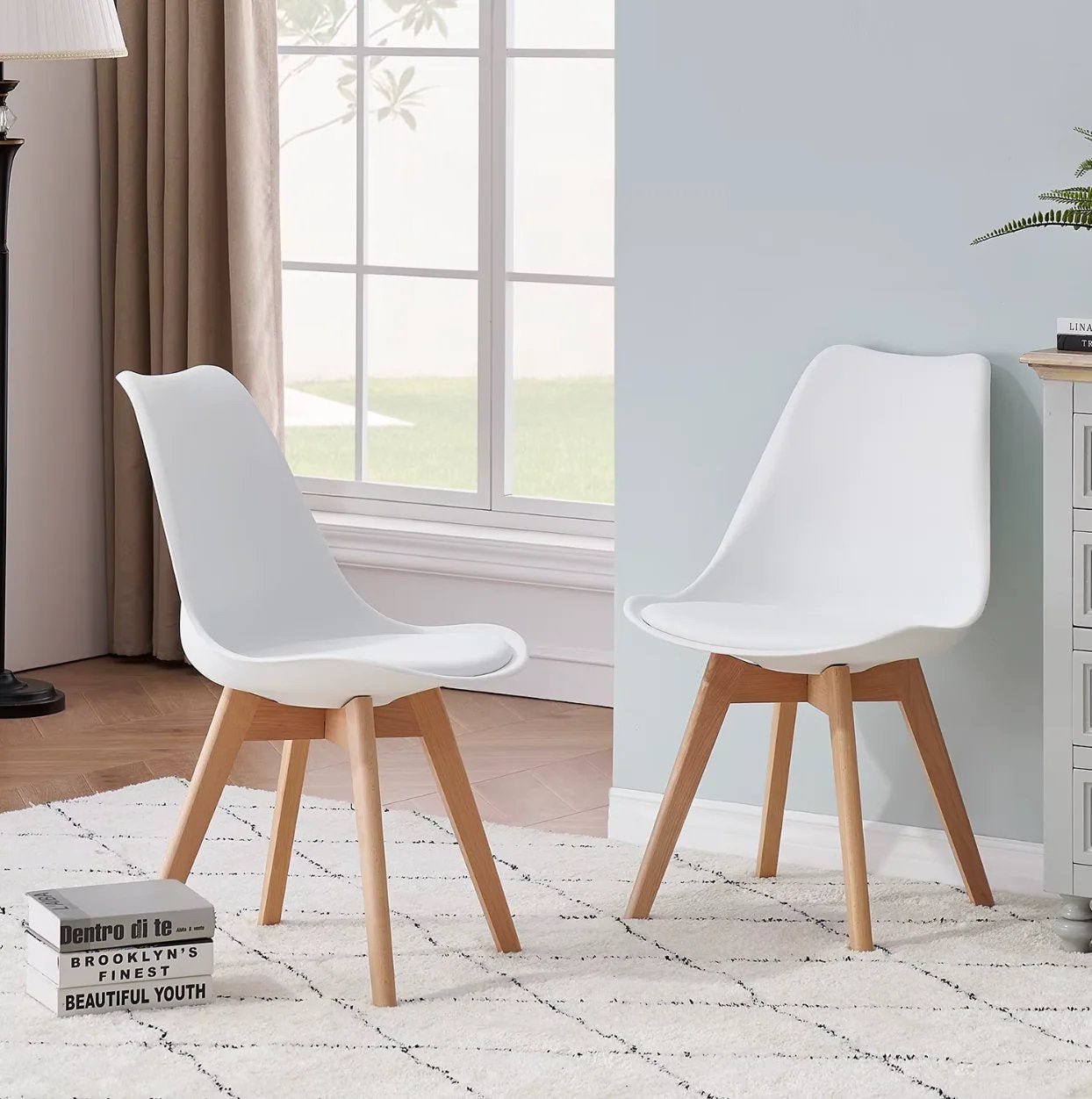 Eetkamerstoelen wit 6 stuks, Huis en Inrichting, Stoelen, Ophalen, Overige materialen, Wit, Nieuw