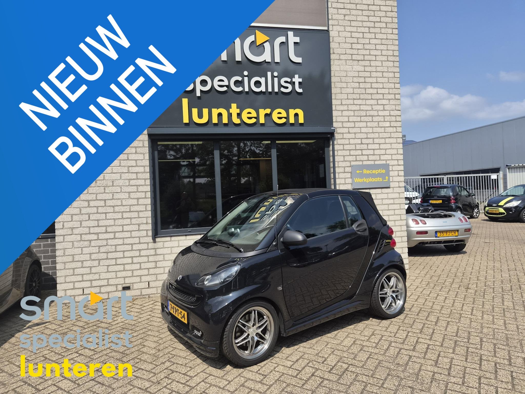 smart fortwo cabrio 1.0 BRABUS, Auto's, Smart, Automaat, Euro 5, Gebruikt, Zwart