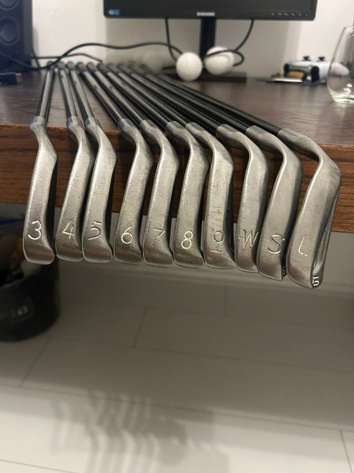 Ping ISI-K White Dots (3-L) Golfset met Vintage Ping Tas