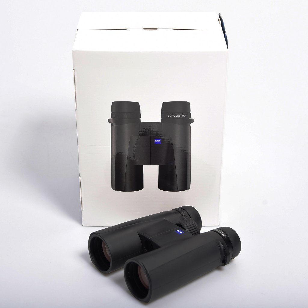 ZEISS CONQUEST HD 10X42 *2024*, Ophalen of Verzenden, Zo goed als nieuw, 8 tot 12x, Dakkant (recht)