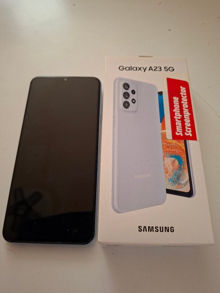 Samsung Galaxy A23 128Gb licht blauw, Telecommunicatie, Mobiele telefoons | Samsung, Ophalen, Blauw, Touchscreen, Zo goed als nieuw