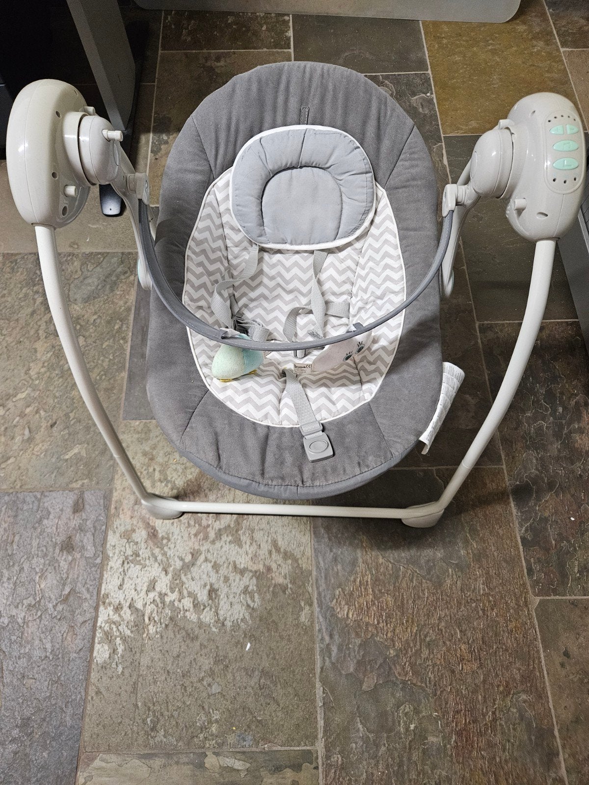Comfortabele Baby Schommelstoel - Grijs, Ophalen of Verzenden, Gebruikt, Schommelstoel