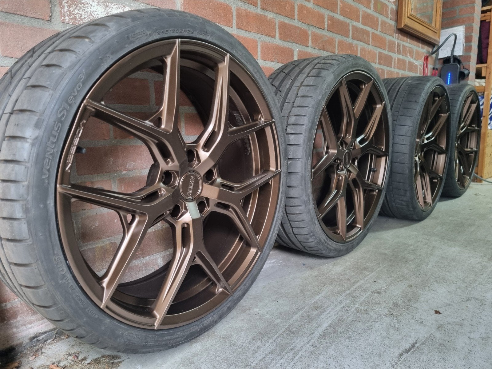 Vossen HF5 22 inch velgen met zomerbanden, Auto-onderdelen, Ophalen, Gebruikt, 265 mm, Banden en Velgen