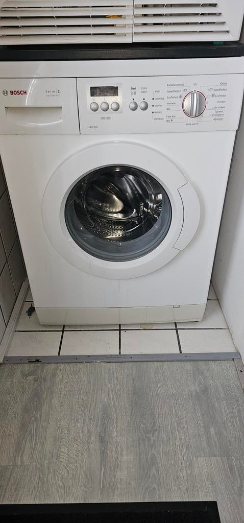 Bosch wasmachine en zanussi droger., Witgoed en Apparatuur, Ophalen of Verzenden, Gebruikt, 1200 tot 1600 toeren, 85 tot 90 cm