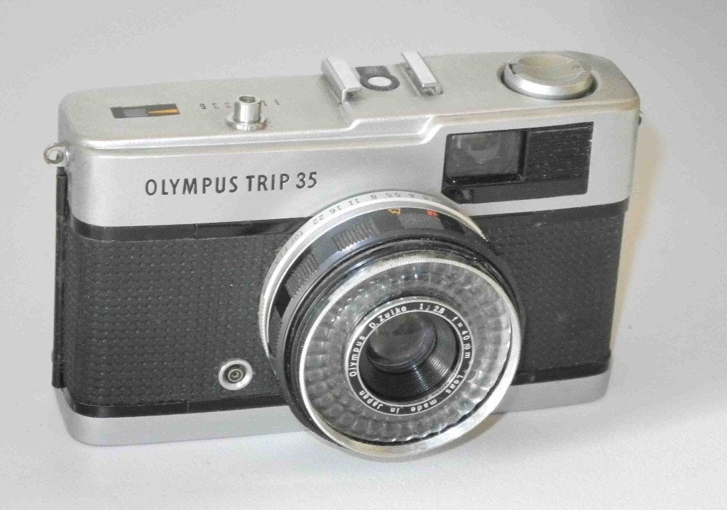 Olympus Trip 35, Audio, Tv en Foto, Fotocamera's Analoog, Ophalen of Verzenden, Zo goed als nieuw, Compact, Olympus