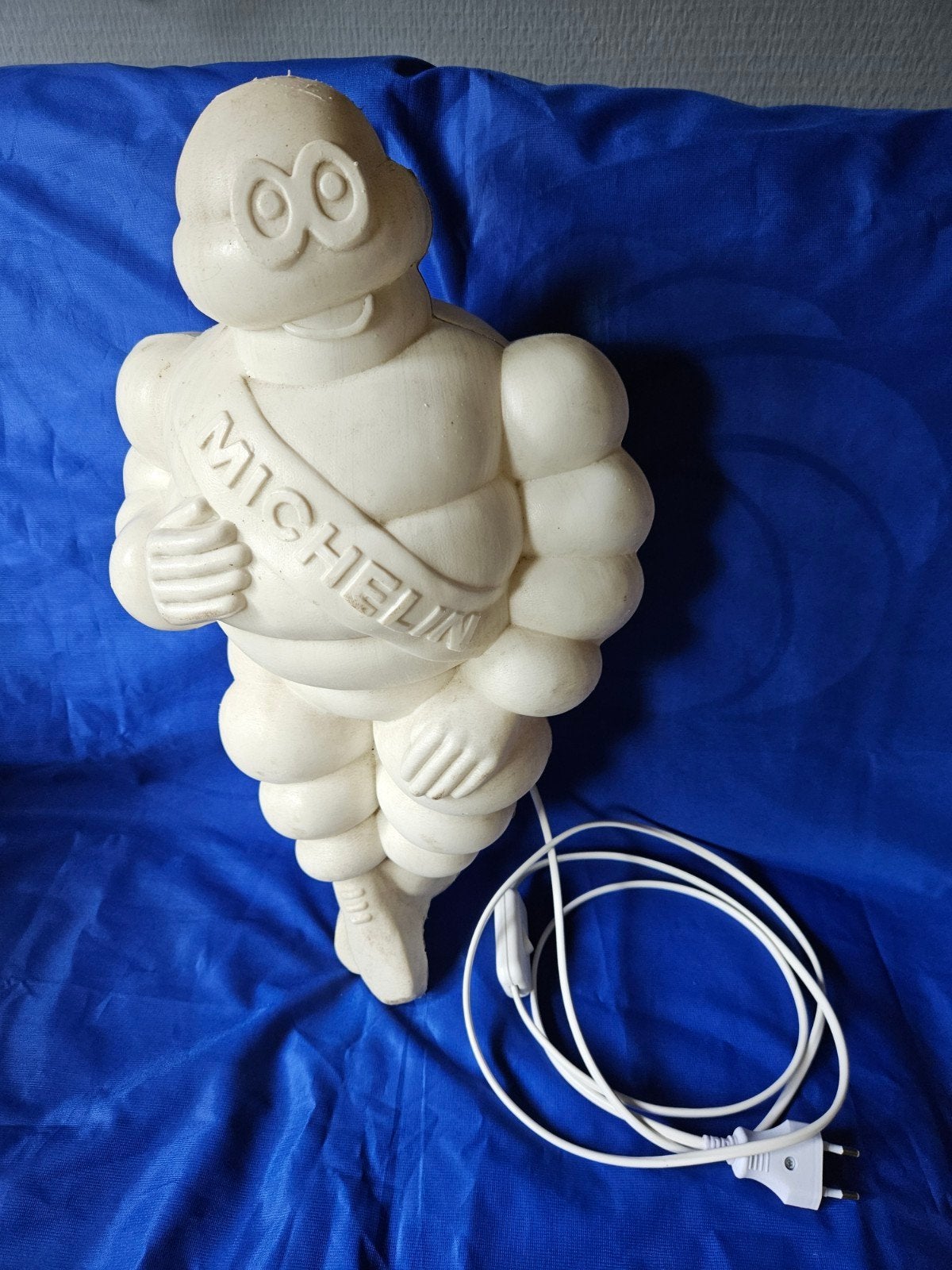 Vintage Michelin Man (Bibendum) Lamp Jaren 70/80, Ophalen of Verzenden, Gebruikt, Lichtbak of (neon) lamp