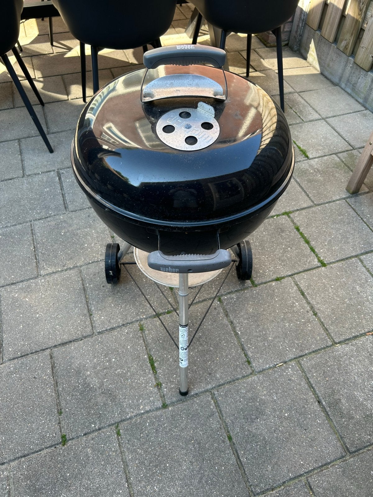 Weber Compact Kettle Houtskoolbarbecue 47 cm, Ophalen, Gebruikt
