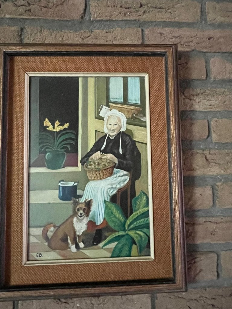 Schilderij, Ophalen, Oud hollands, Ingelijst, Portret of Personen