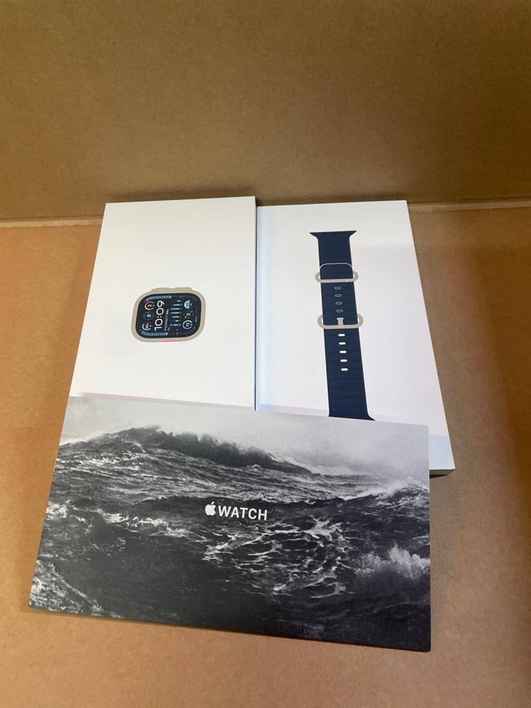 Apple Watch Ultra 2 met Ocean Band - Nieuw in doos, Ophalen, Afstand, Blauw, IOS
