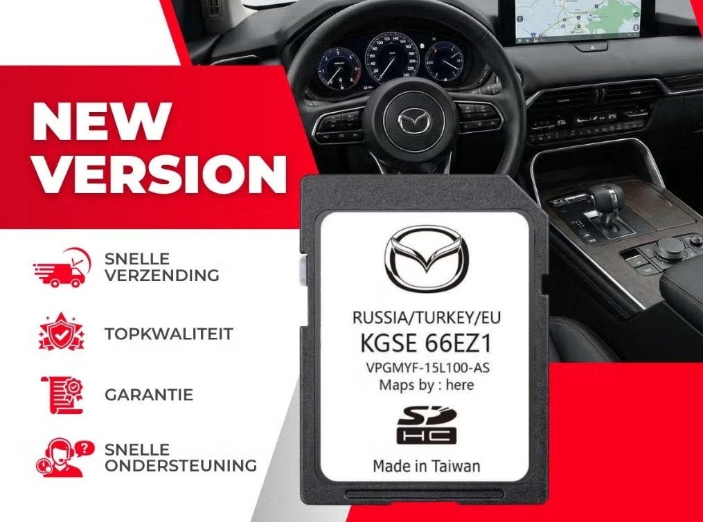 Mazda MZD CONNECT SD-Kaart Navigatie 2025 Europa, Heel Europa, Nieuw, Ophalen of Verzenden, Mazda