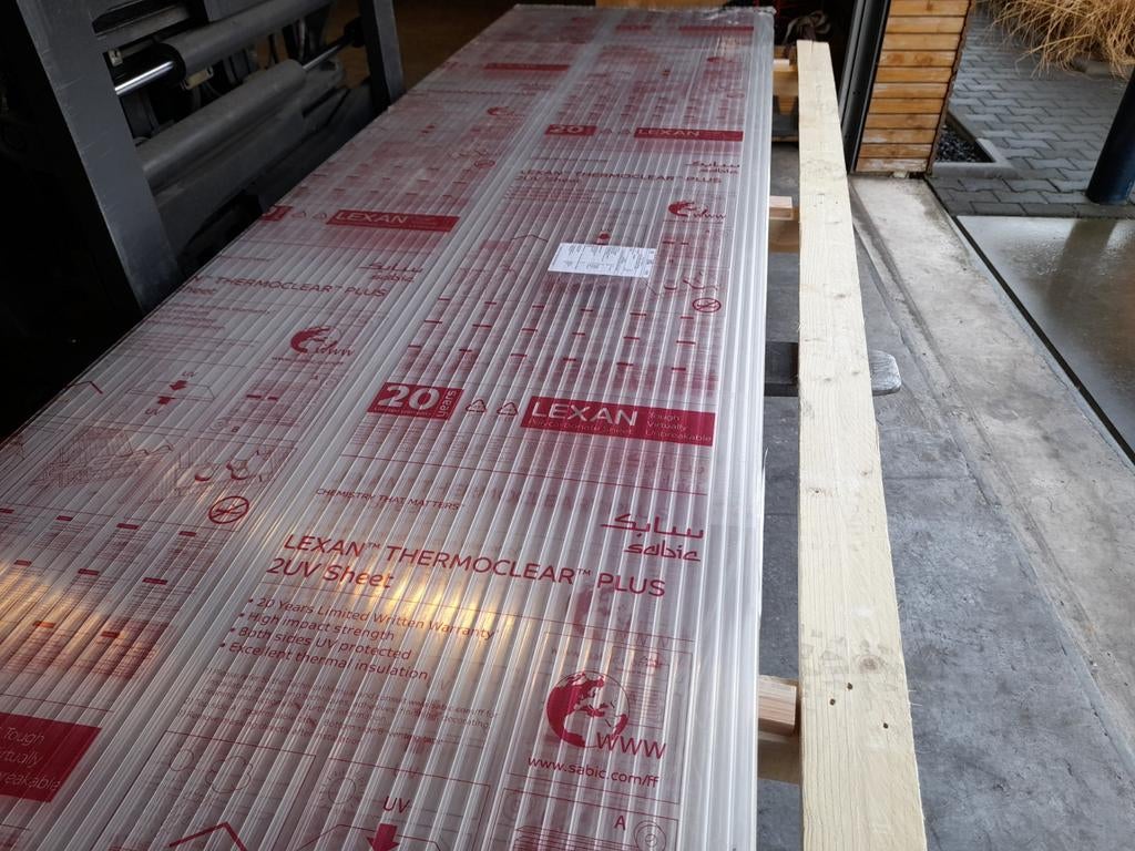 Polycarbonaat platen OPAAL en HELDER 16 mm Dik NIEUW., Ophalen of Verzenden, Nieuw, Overige typen, 160 cm of meer