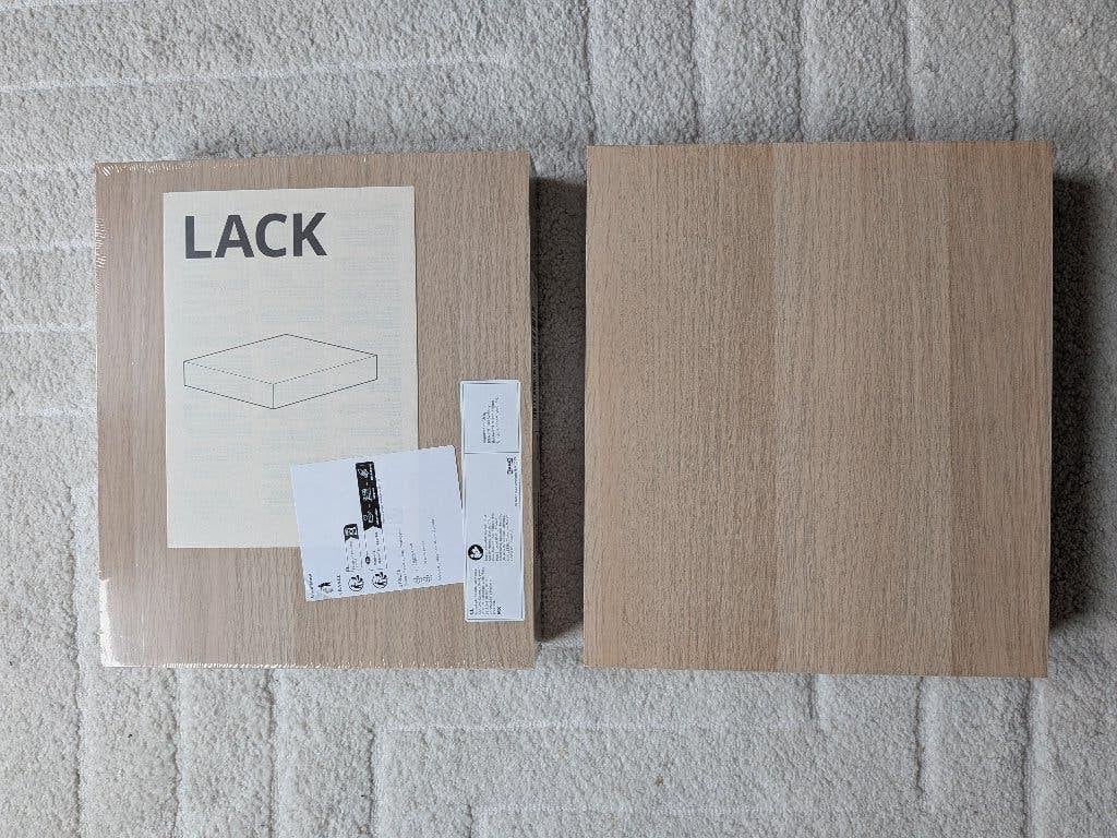 LACK wandplank IKEA eiken - 2 stuks, Ophalen of Verzenden, Nieuw