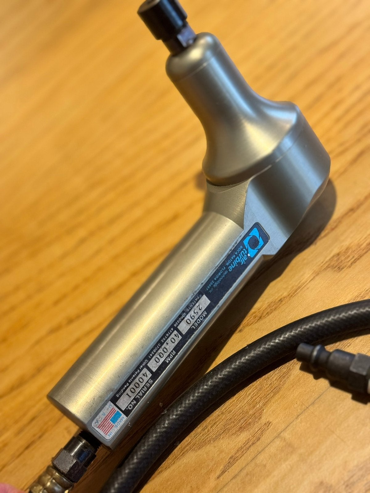 Hoekfrees airturbine 2590 usa luchtgereedschap airtool frees, Ophalen of Verzenden, Zo goed als nieuw, Elektrisch, Overige soorten