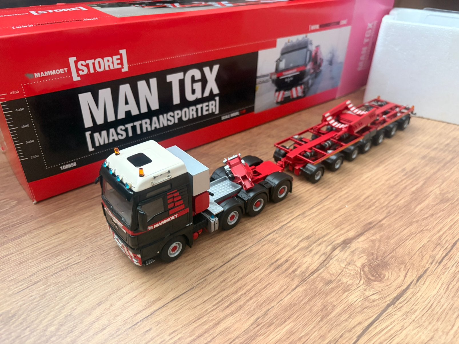 Mammoet man tgx mast Transporter, Hobby en Vrije tijd, Ophalen of Verzenden, Zo goed als nieuw, Bus of Vrachtwagen, Wsi