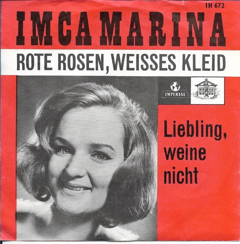 Imca Marina - Rote Rosen, weisses kleid, Ophalen of Verzenden, Gebruikt, 7 inch, Pop