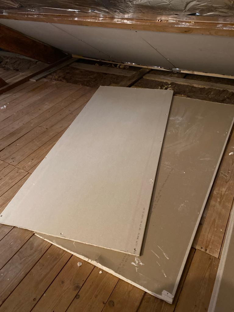 Gipsplaten gebruikt voor diverse bouwprojecten, Doe-het-zelf en Verbouw, Hout en Planken, Ophalen, Gebruikt, Minder dan 25 mm