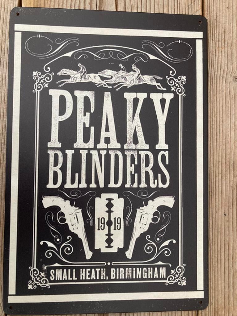 Wandbord Peaky Blinders, Ophalen of Verzenden, Nieuw