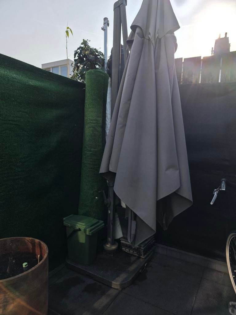 Parasol met voet(LEES BESCHRIJVING), Ophalen of Verzenden