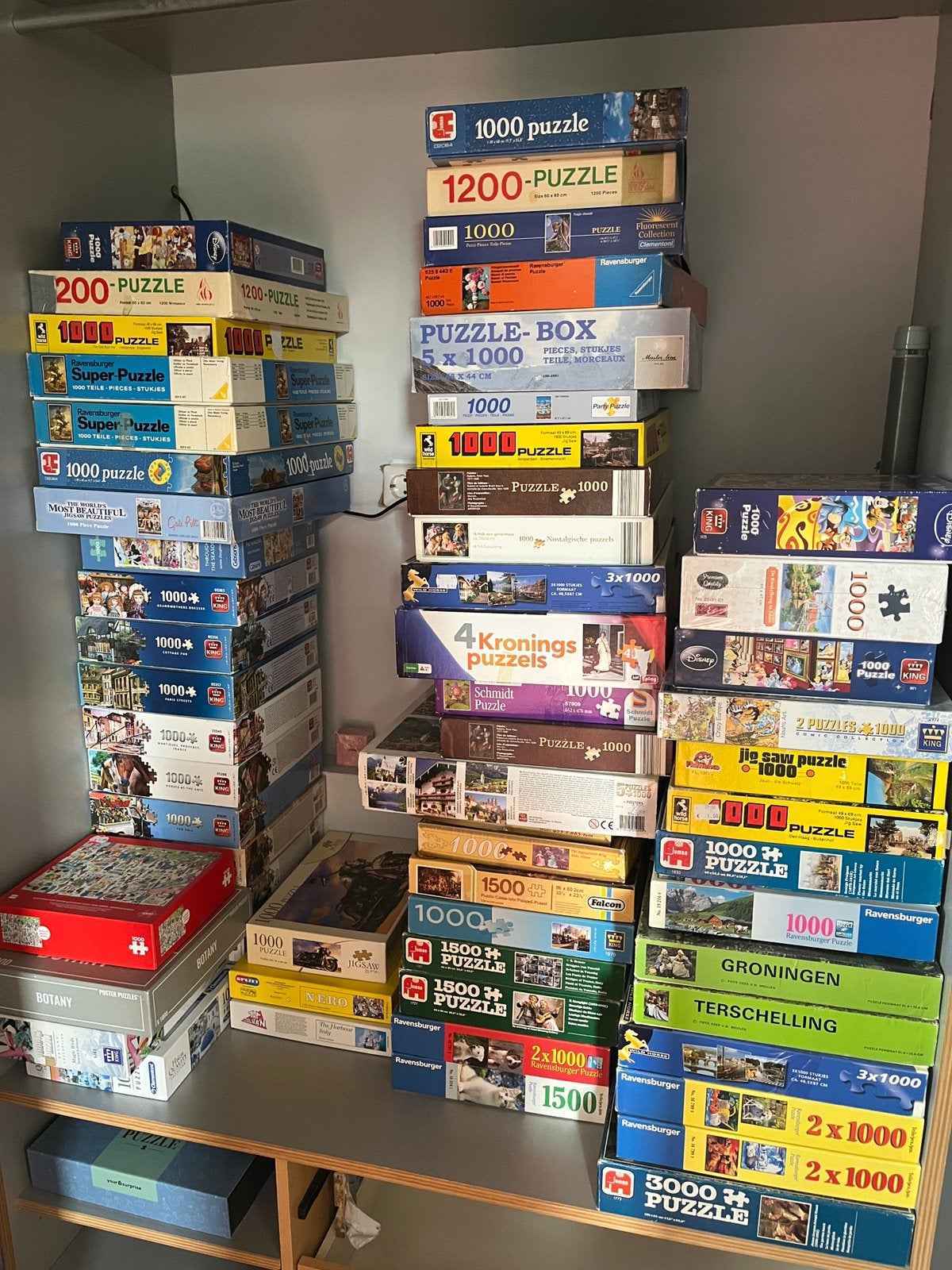 Veel puzzels, Ophalen, 500 t/m 1500 stukjes, Zo goed als nieuw