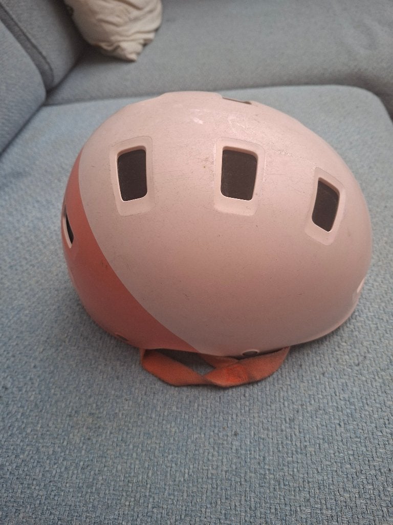 Decathlon kids biking helmet XS pink, Gebruikt, Jongen of Meisje, Decathlon, Ophalen