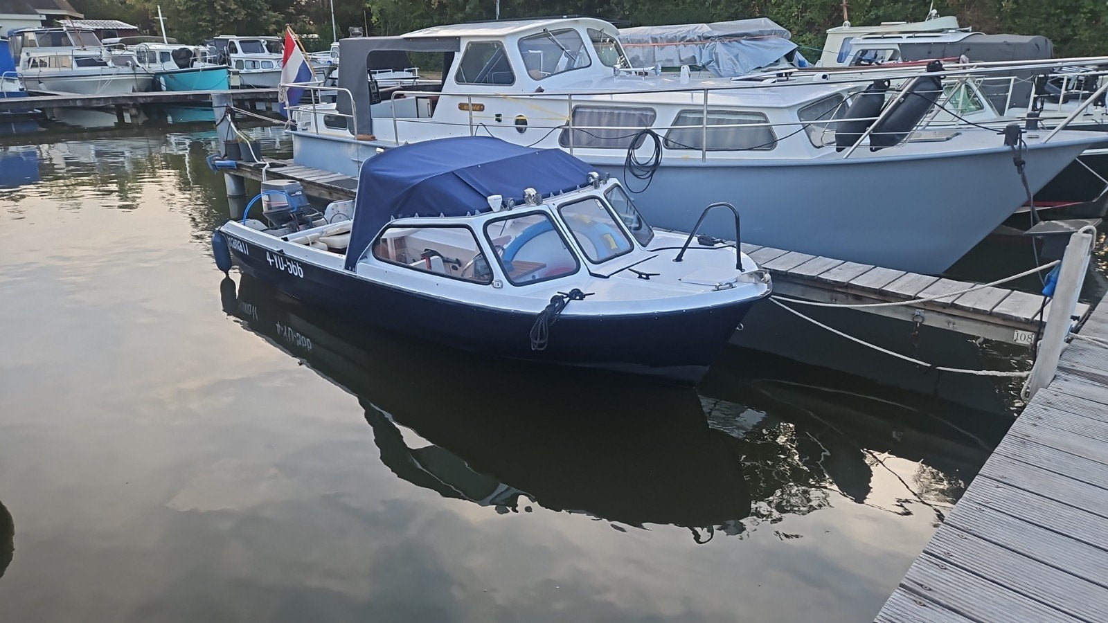 Te Koop nette gerestaureerde Rana17 incl trailer., Ophalen, Gebruikt, Elektrische start, 5 m