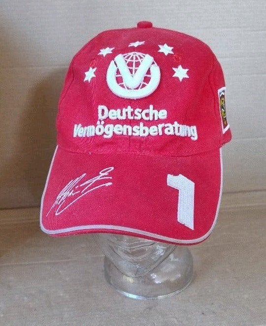 Cap Formule 1 Michael Schumacher World Champion 2003 Ferrari, Ophalen of Verzenden, Zo goed als nieuw, Formule 1