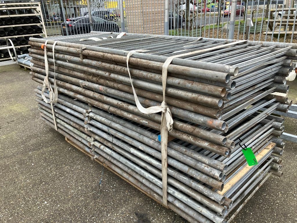 Stalen hekken hekwerk gegalvaniseerd ( 356 ), Ophalen, Gebruikt, Spijlenhekwerk, Nb