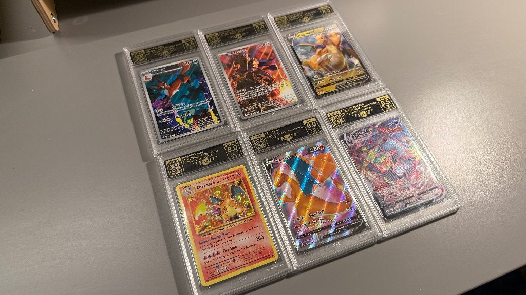 Pokemon Kaarten graded by AP, Ophalen of Verzenden, Zo goed als nieuw, Meerdere kaarten