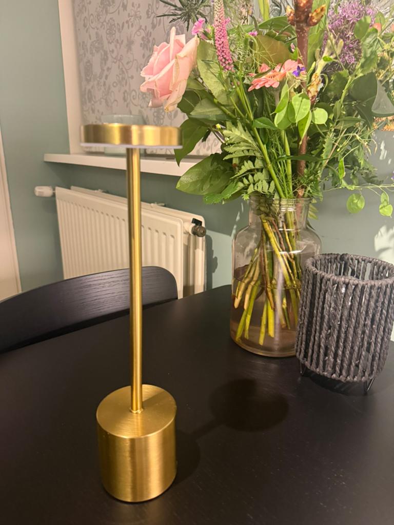 Draadloze Oplaadbare LED Tafellamp, Ophalen, Zo goed als nieuw, Overige materialen