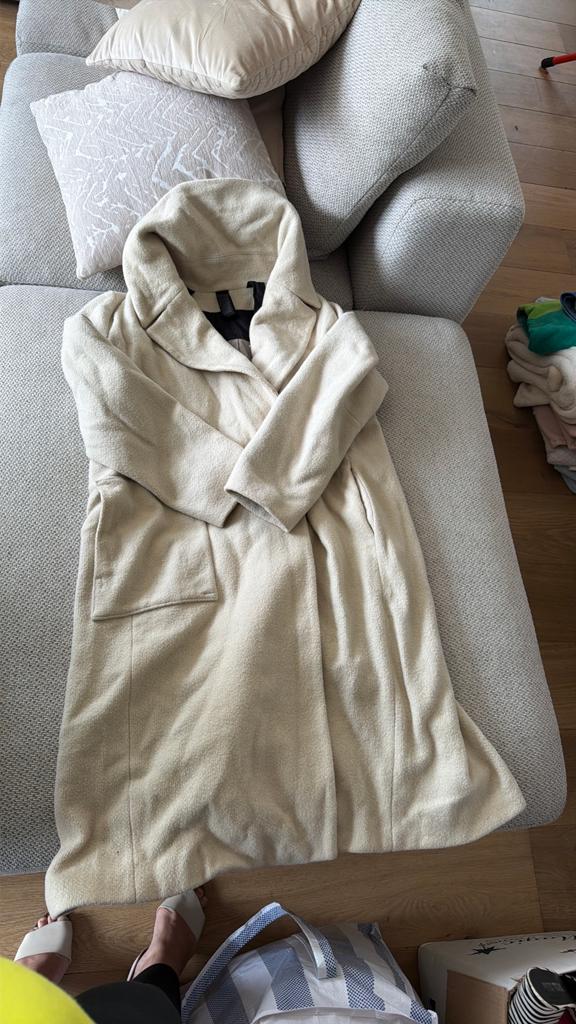 Drykorn Stijlvolle Oversized Jas - Beige, Ophalen of Verzenden, Zo goed als nieuw, Maat 38/40 (M), Beige