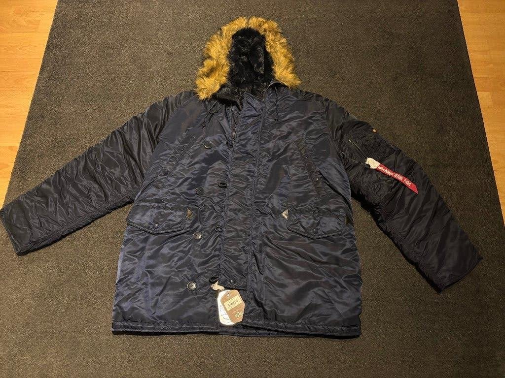 Nieuwe Alpha Industries Jas - N-3B Extreme Cold Weather, Alpha Industries, Blauw, Nieuw, Overige maten