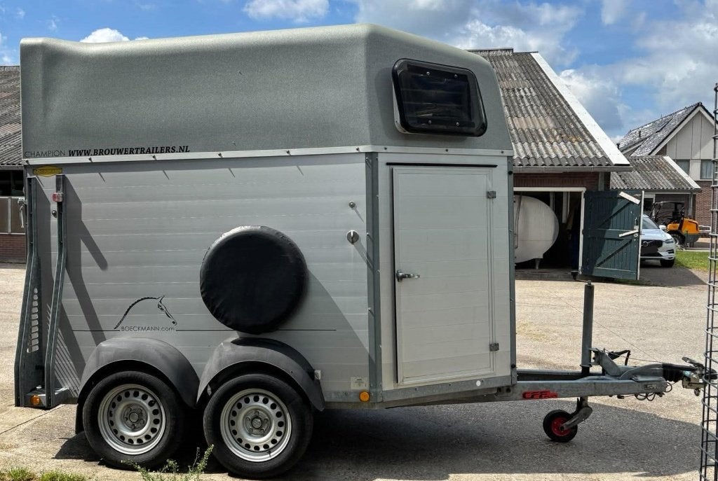 TE KOOP Zeer nette Bockmann Champion 2-paards trailer, Dieren en Toebehoren, Ophalen, Gebruikt, Aluminium, 2-paards trailer