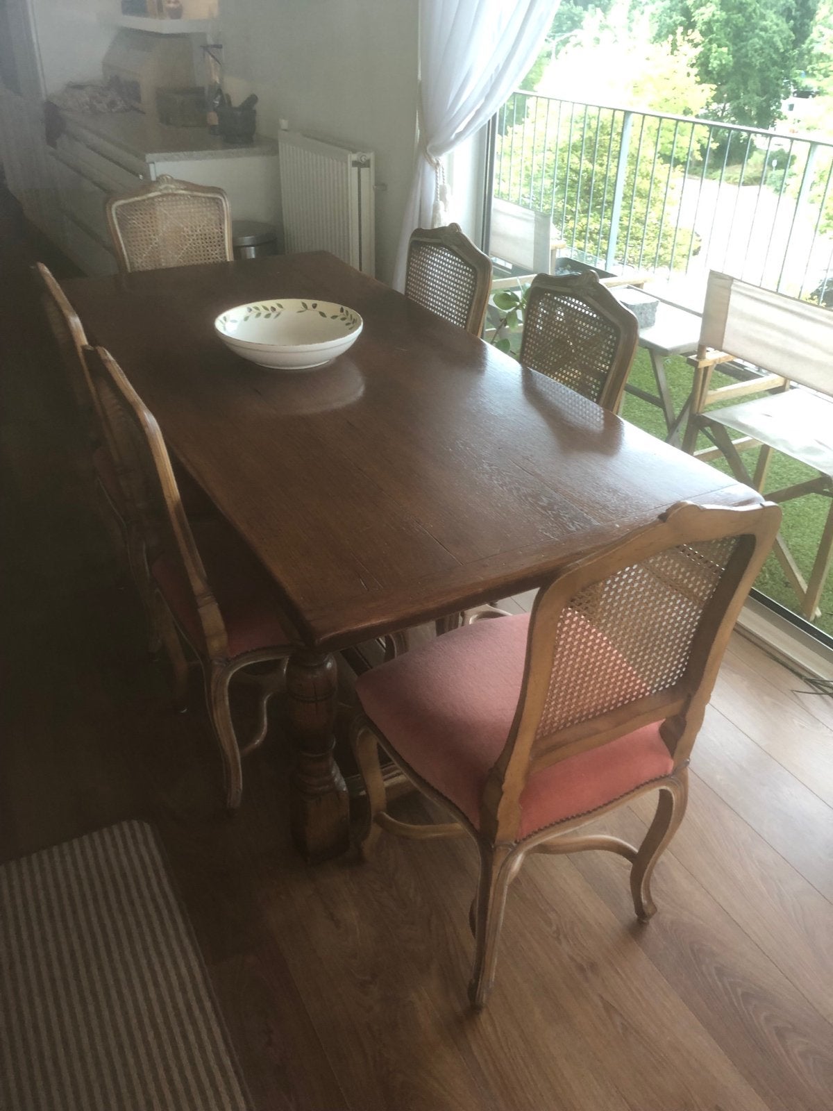 Set van 6 Louis XV luxe eetkamerstoelen + eettafel (evt.), Overige kleuren, Ophalen of Verzenden, Zo goed als nieuw, Vier