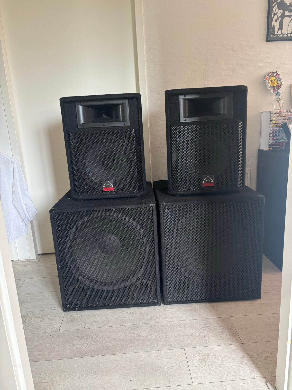 Complete PA Set: Ibiza 18" Subs & Wharfedale 12" Tops, Audio, Tv en Foto, Luidsprekers, Gebruikt, Speakerset, Wharfedale, AUX-ingang