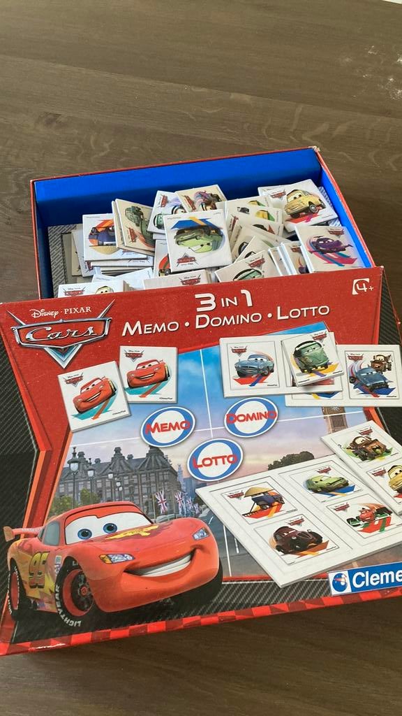 Te koop: cars memory/ dimino/ lotto, Hobby en Vrije tijd, Ophalen, Gebruikt