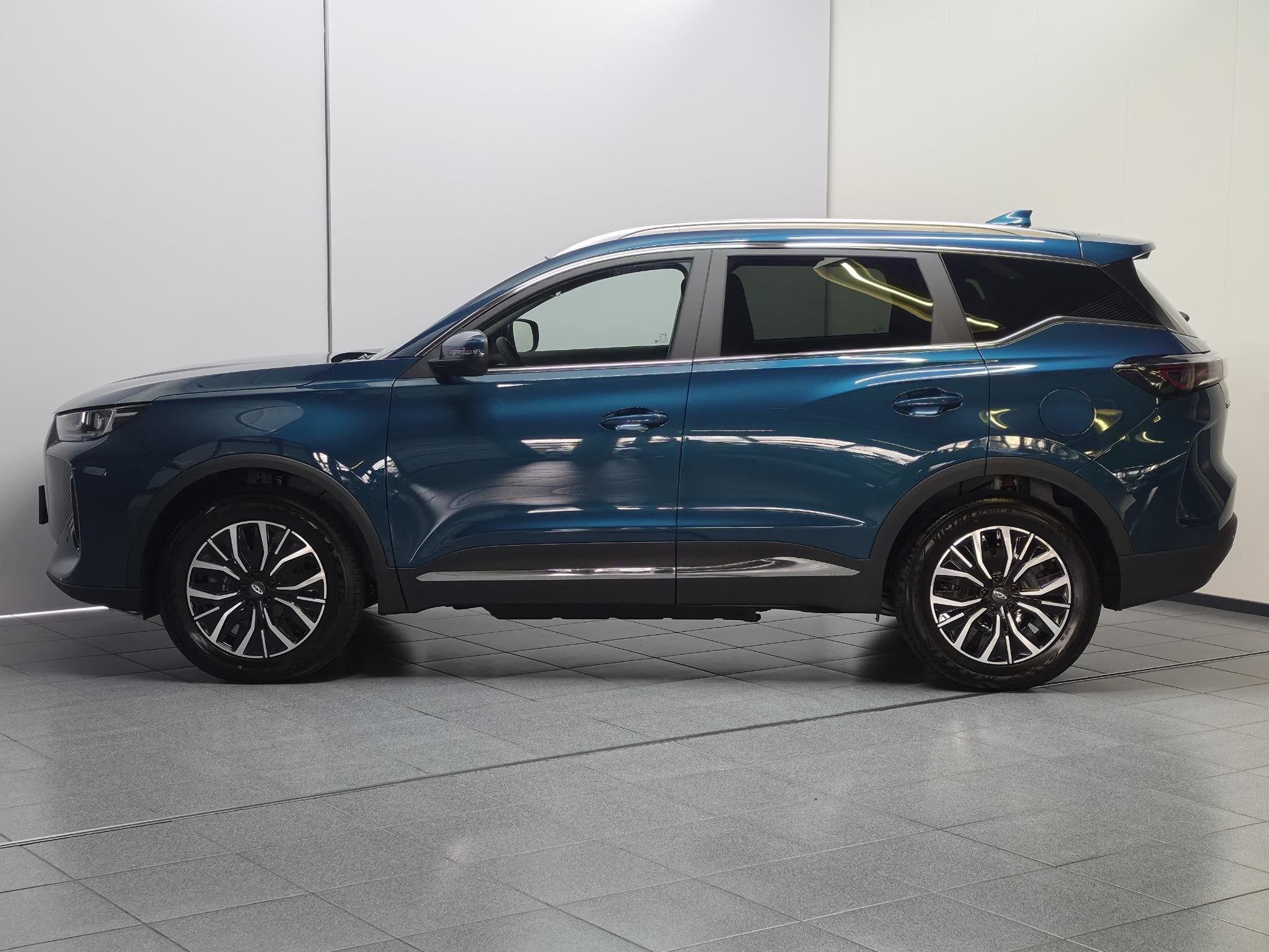 Chery Tiggo 7 1.5TGDI PHEV Unique, Auto's, 12 maanden, Blauw, Plug-in hybride, Bedrijf