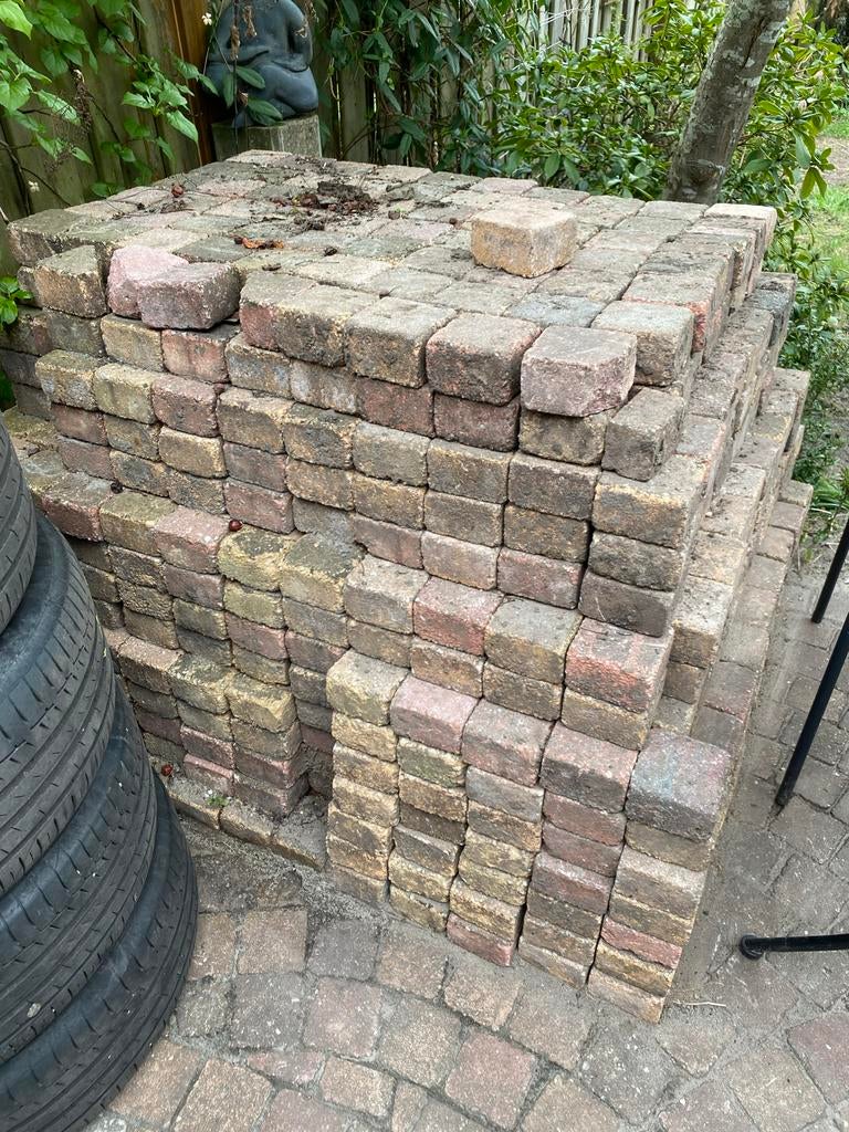 Trommelstenen 10x10x5 cm, Tuin en Terras, Ophalen, Gebruikt, Klinkers, 10 m² of meer
