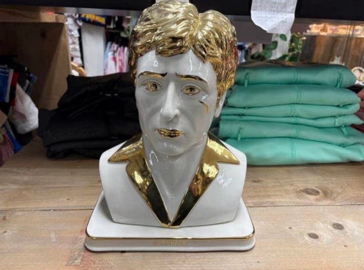 Scarface Tony Montana beeld - Porselein & 24kt bladgoud, Ophalen of Verzenden