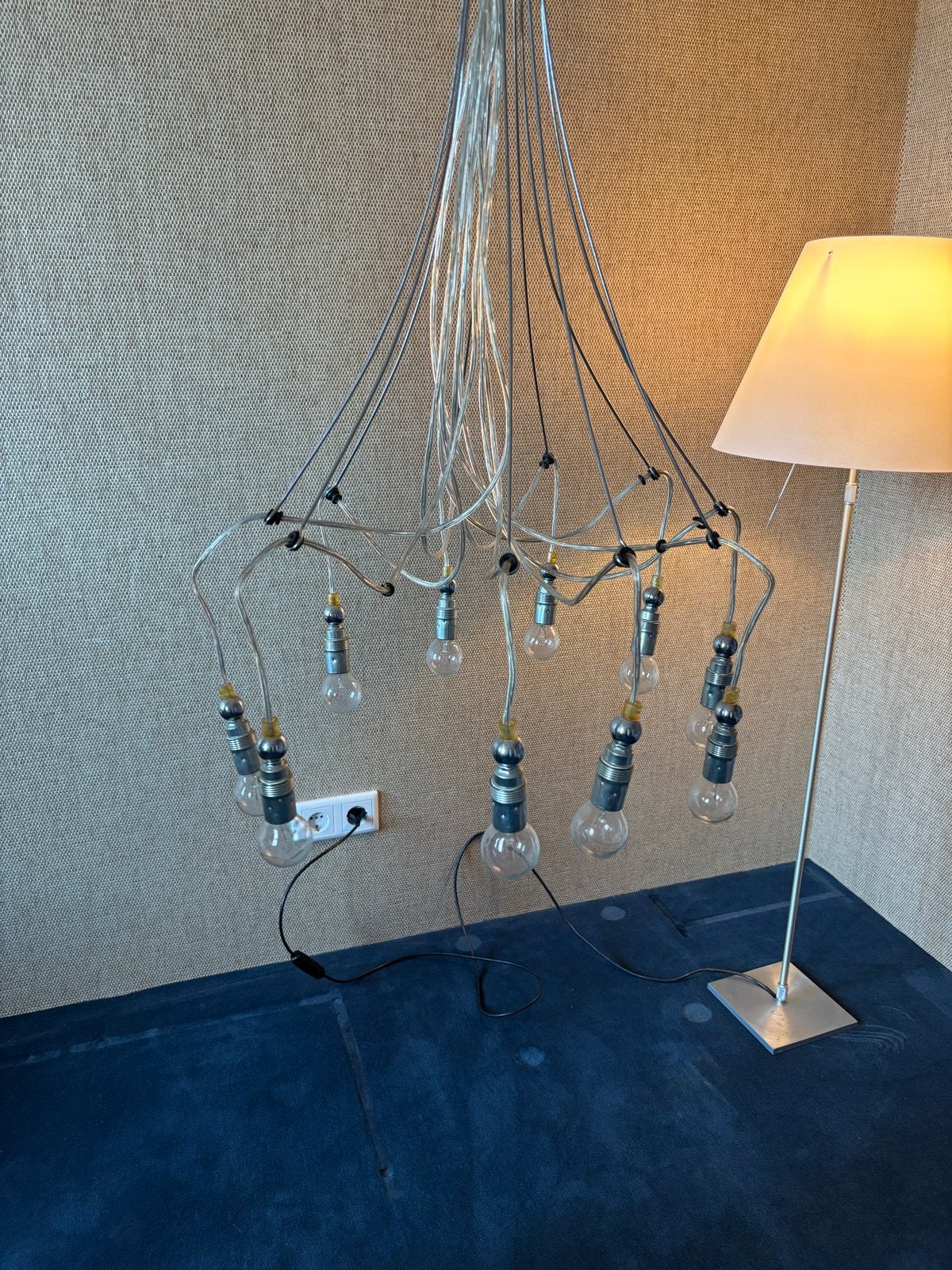 Pola Design Moderne Hanglamp Jaren '90 - Stijlvol & Veelzijd, Ophalen of Verzenden, Gebruikt, Metaal, E14 (klein)