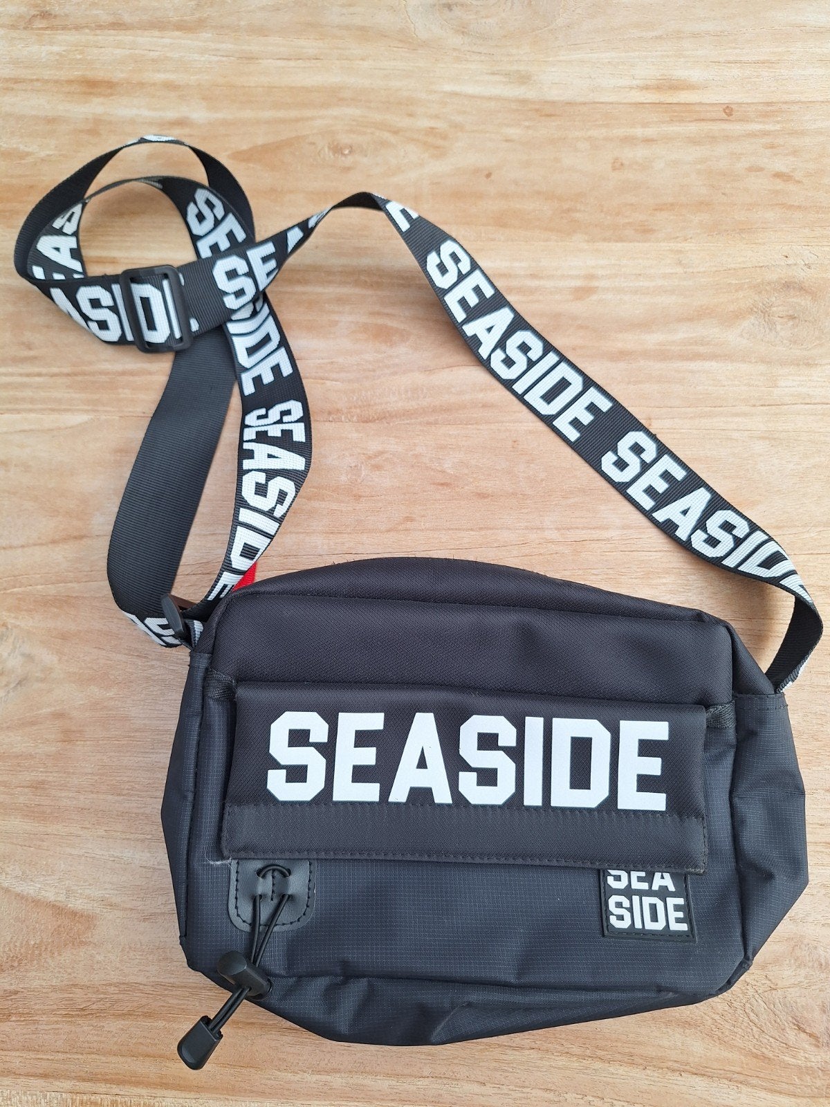 Zeer weinig gebruikt! Stoere Seaside tas, Sieraden, Tassen en Uiterlijk, Ophalen of Verzenden, Zo goed als nieuw, Zwart, Overige merken