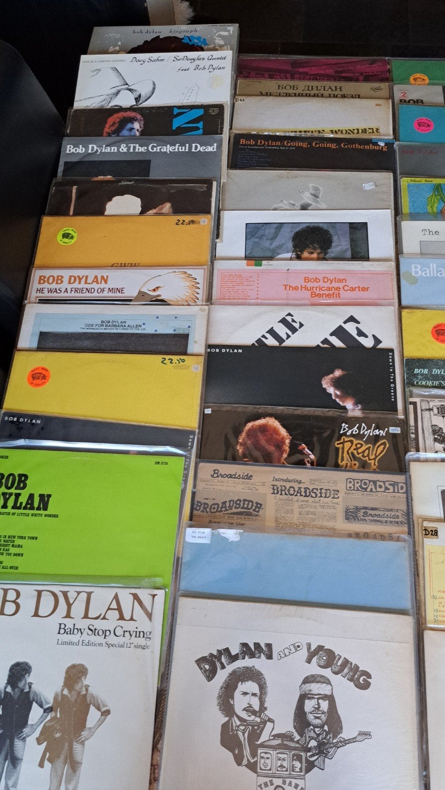 38 Bob Dylan bootleg vinylplaten - Zeldzame collectie, Ophalen, LP, Import, Gebruikt
