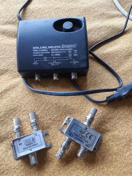 Versterker dresco, diverse lengtes coaxiale kabel en meer, Audio, Tv en Foto, Ophalen of Verzenden, Gebruikt, 10 meter of meer