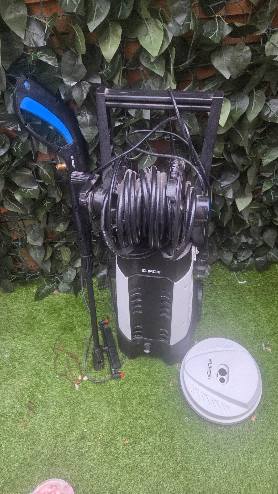 Eurom Hogedrukreiniger met Terrasreiniger, Tuin en Terras, Hogedrukreinigers, Gebruikt, Ophalen of Verzenden, Eurom, Elektrisch