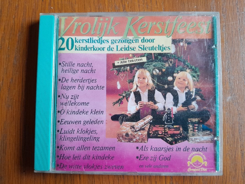 Vrolijk Kerstfeest - Kinderkoor de Leidse Sleuteltjes CD, Kerst, Ophalen of Verzenden, Zo goed als nieuw, Inclusief boekje