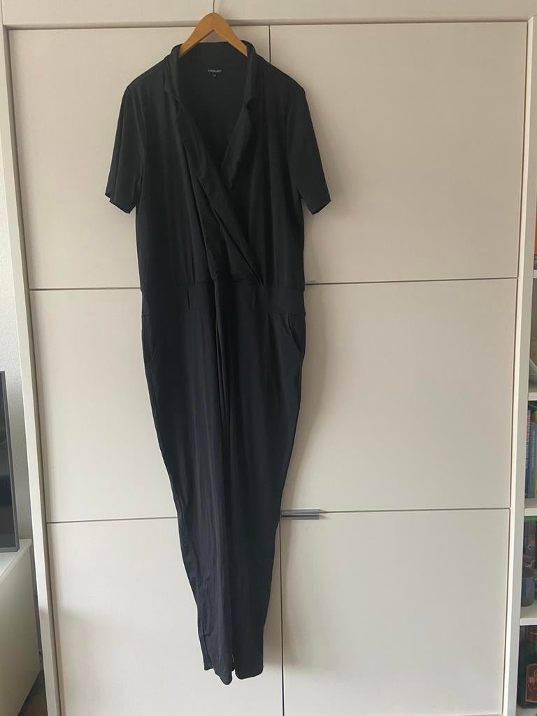 Jumpsuit travelstof Excellent 48 xxl donkerblauw als nieuw, Ophalen of Verzenden, Zo goed als nieuw, Maat 46/48 (XL) of groter