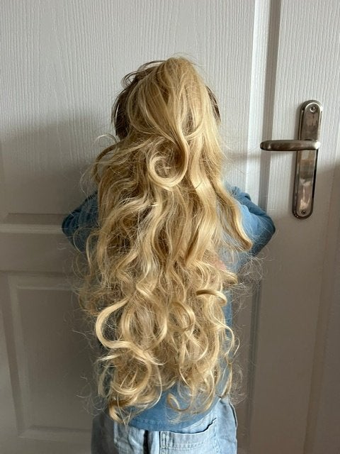 haarstuk  klem met staart 50 cm, Ophalen of Verzenden, Nieuw, Pruik of Haarverlenging