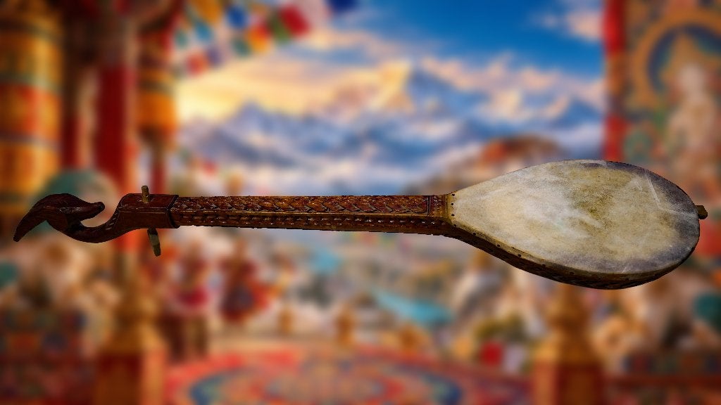 Prachtige handgemaakte Himalaya Luit / Dranyen, Muziek en Instrumenten, Ophalen of Verzenden, Gebruikt, Overige typen